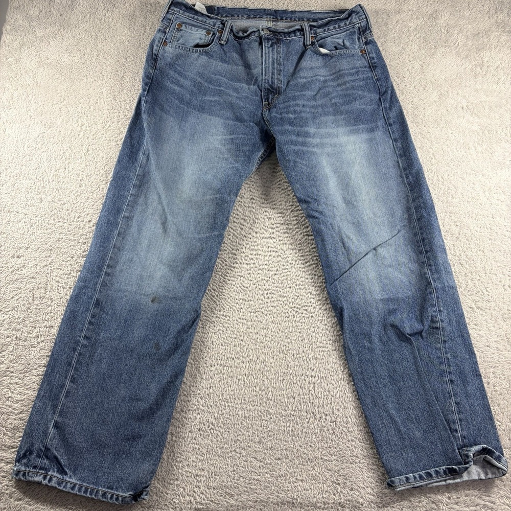 VINTAGE Levi 569 Jeans Mens 36x32‎ (35x30) Blue Loose Faded Baggy Wide Leg